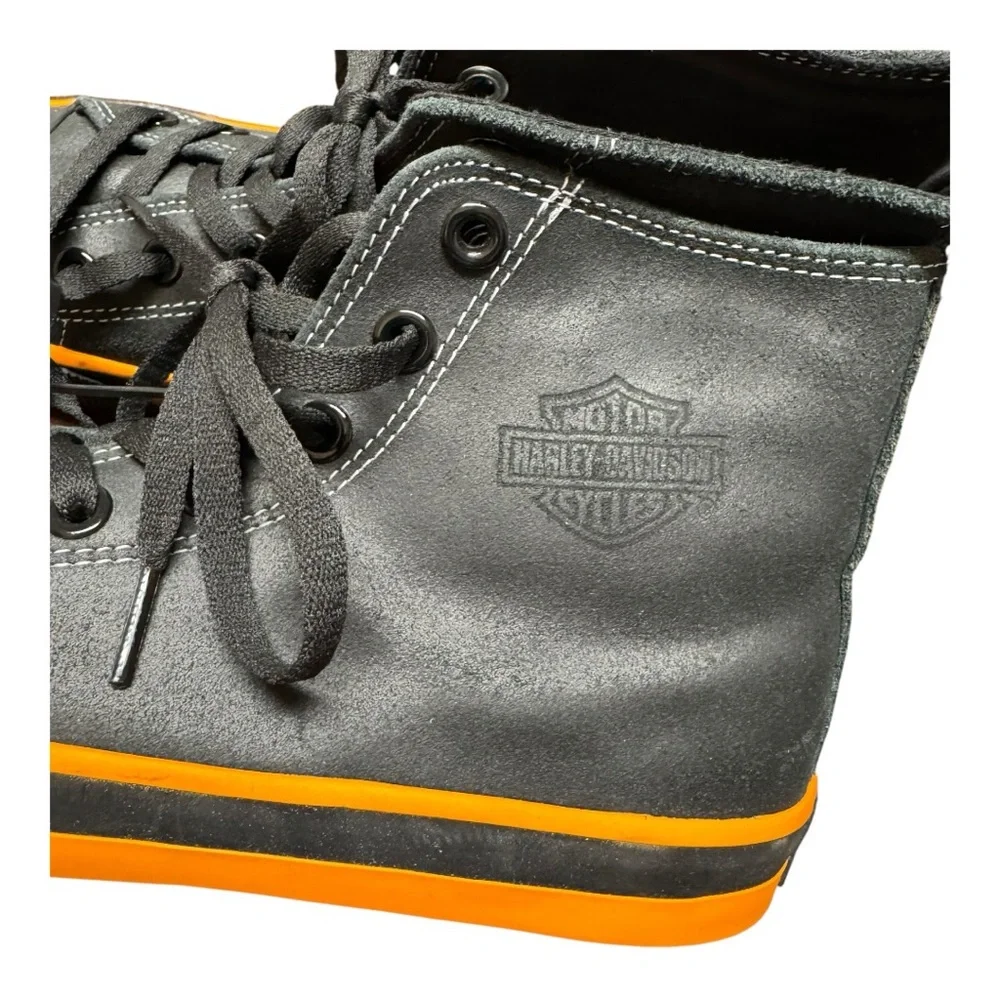Men’s Harley Davidson Nathan HighTop Bar & Shield Sneaker Tennis Shoe Size 7.5 - Picture 7 of 8